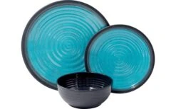 Flamefield Granite Melamin Geschirr-Set 12-tlg. Aqua -Camping Discounter 141620 2266226