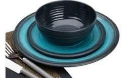 Flamefield Granite Melamin Geschirr-Set 12-tlg. Aqua -Camping Discounter 141686 2266244