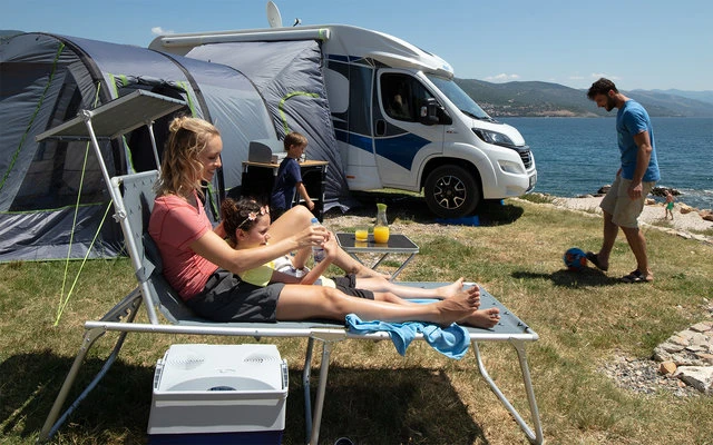 Berger Sonnenliege XL Grau 1 Berger Sonnenliege XL Grau