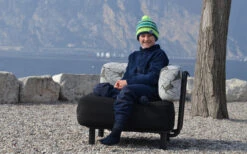 One Bar Element 1 Aufblasbarer Sessel / Sitzelement Light Grey / Red -Camping Discounter 365744 2413685 5