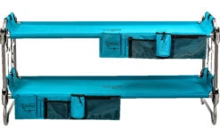 Camping Discounter 23 Disc-O-Bed Kid-O-Bunk Kinder Camping Stockbett Inkl. Seitentaschen Rot / Silber