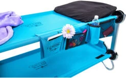 Disc-O-Bed Kid-O-Bunk Kinder Camping Stockbett Inkl. Seitentaschen Blau / Silber -Camping Discounter 378641 2375573