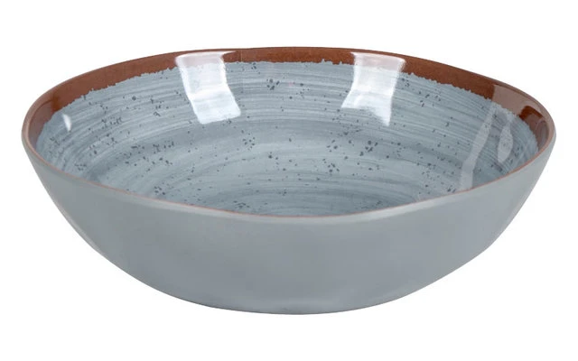 Bo-Camp Melamin Schüssel Set 4 Stück Blau / Braun 2 Bo-Camp Melamin Schüssel Set 4 Stück Blau / Braun – Bild 2