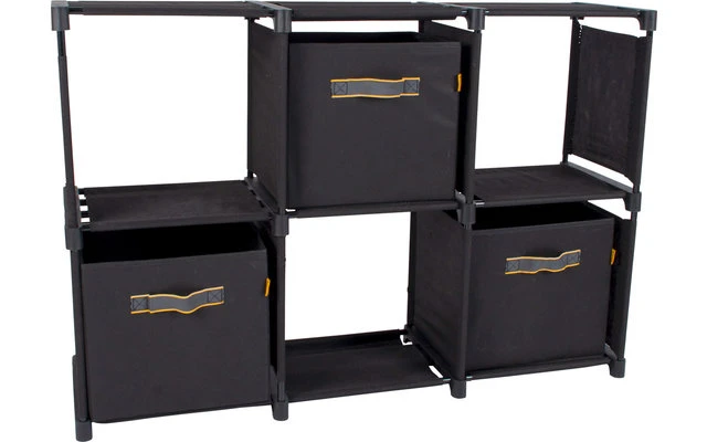 Bo-Camp Industrial Zwart Kommode Inkl. 3 Aufbewahrungsboxen 2 Bo-Camp Industrial Zwart Kommode Inkl. 3 Aufbewahrungsboxen – Bild 2