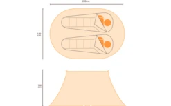 Camping Discounter 11 Regatta Malawi 2-Personen-Pop-Up-Festivalzelt Rot