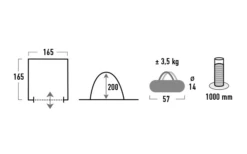 High Peak Mehrzweckzelt Lido -Camping Discounter 615331 4452195
