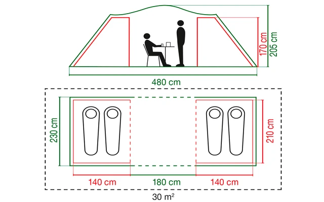 Coleman Spruce Falls 4 Tunnelzelt 5 Coleman Spruce Falls 4 Tunnelzelt – Bild 5
