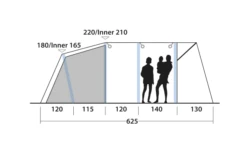 Outwell Avondale 5PA Tunnelzelt 7 Outwell Avondale 5PA Tunnelzelt -Camping Discounter 737549 4971986