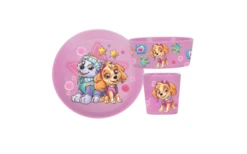 Koziol Connect Paw Patrol Geschirr Set 3 Teilig Rosa -Camping Discounter 751991 5019119