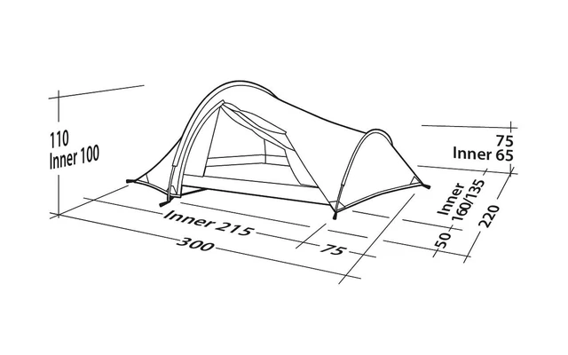 Robens Challenger 3XE Tunnelzelt Grün 3 Robens Challenger 3XE Tunnelzelt Grün – Bild 3