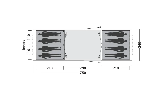 Easy Camp Huntsville Twin 800 Tunnelzelt Für 8 Personen 7 Easy Camp Huntsville Twin 800 Tunnelzelt Für 8 Personen – Bild 7