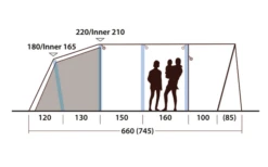 Outwell Hayward Lake 6ATC Aufblasbares Tunnelzelt 6 Personen 13 Outwell Hayward Lake 6ATC Aufblasbares Tunnelzelt 6 Personen -Camping Discounter 789692 5207240