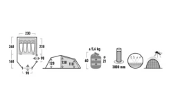 High Peak Zelt Goshawk 4 Tunnelzelt 11 High Peak Zelt Goshawk 4 Tunnelzelt -Camping Discounter 803042 5244845